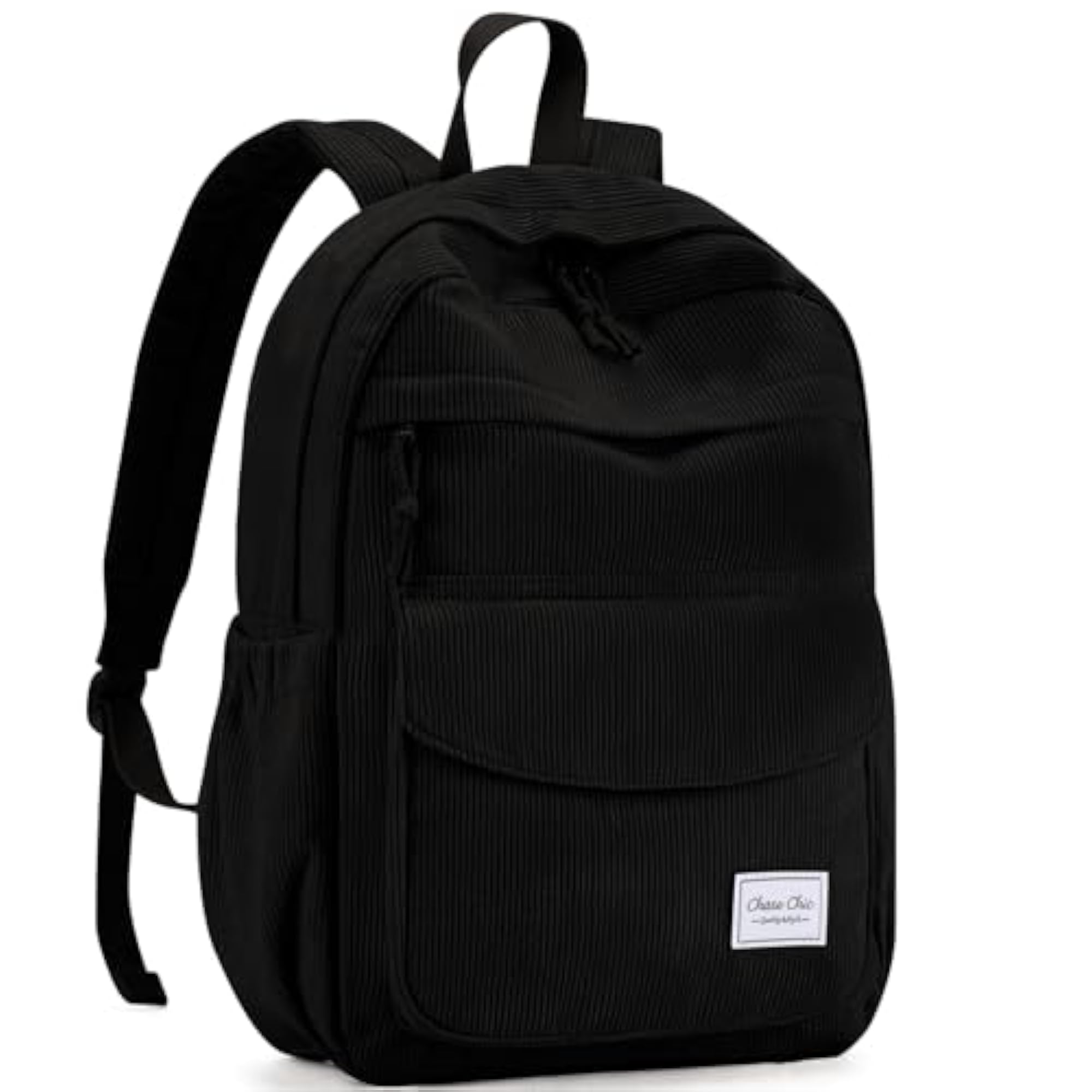 Corduroy Women Backpack with Plush Bookbag