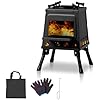Wood Burning Stove,Portable Tent Stove for Heating Folding Portable Wood Stove, Tent Stove for Heating, Camping Stove include Pipes for Tent, Cooking, Courtyard, Camping Stove 1 Set Wood Burning Stove,Portable Tent Stove for Heating Folding Portable Wood Stove, Tent Stove for Heating, Camping Stove include Pipes for Tent, Cooking, Courtyard, Camping Stove 1 Set