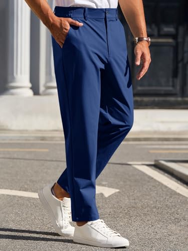 Image of Runcati Mens Stretch Golf Pants Casual Dress Pants Work Trousers