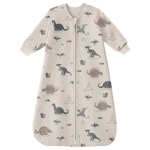 Image of Yoofoss Baby Sleep Sack with Sleeves Wearable Blanket Baby Organic Cotton 2-Way Zipper Sleeping Sack, Soft Breathable Durable