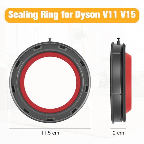 Miniatura 5 de Rukhool Anillo De Sellado Fijo De Cubo De Polvo Para Dyson V11 V15 Recambios Cubo Piezas De Repuestos Partes De Reparación Sv14 Sv17 Sv15 Sv22 Sv28 Aspiradora Accesorios Destornillador