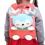 Genérico Mochila Para Pequeños - 26 * 22 * 10 Cm/Mochilaa Para Pequeños Paraa Niñas | Bolsa De Peluche De Animal Dee Peluche Con Mochila Dee Juguete Ligera Y Suave Color Pie Al Azar Paraa 2 A