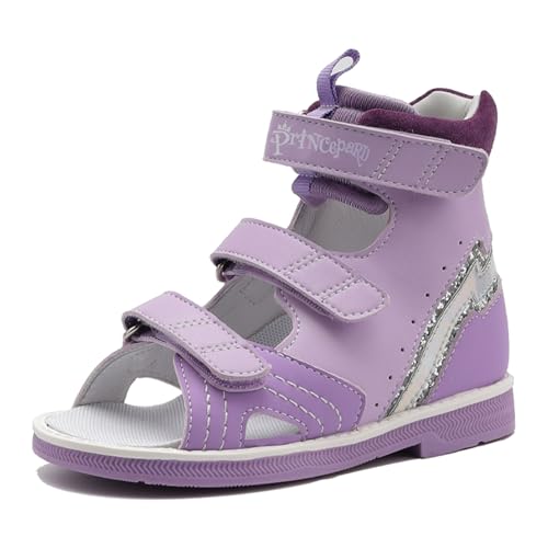 princepard Orthopedic Sandals for Kids and Toddlers,High-top AFO Shoes with Arch and Ankle Support