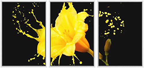 wall26 - 3 Piece Framed Canvas Wall Art - Bright
