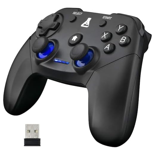 The G-Lab K-PAD THORIUM Wireless Manette Gaming PC & PS3 SANS FIL avec Vibrations Intégrées, GamePad Contrôleur de Jeu connecté sans Fil -Manette de Jeu pour PC Windows XP-7-8-10, PS3,Android (Noir)