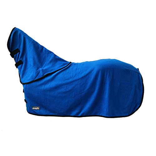 Foto von HKM by Reiterladen24 Abschwitzdecke mit Halsteil (abnehmbar) BASICLINE Royalblau 145cm