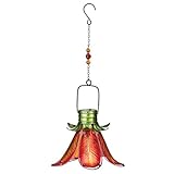 Regal Art & Gift Solar Flower Lantern - Orange Lily