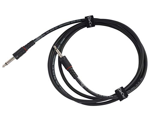 Image of SeCro 6.35mm to 6.35mm Jack Mono to Mono Audio Cable for Mixer, Electric Guitar, Amplifier, Speaker 6.35mm Male Record Line (8 Meter)