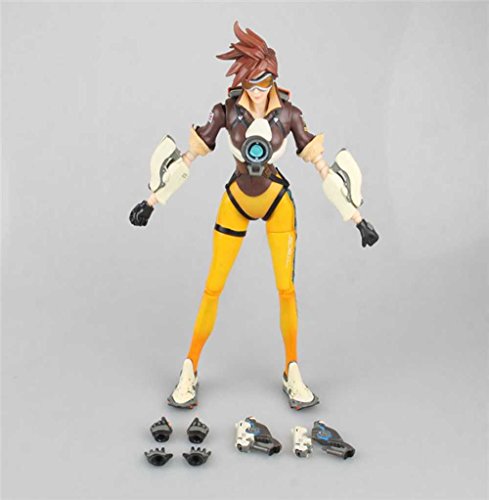 Preisvergleich Produktbild Overwatch Tracer Figur beweglich, ca. 14 cm mit Waffen