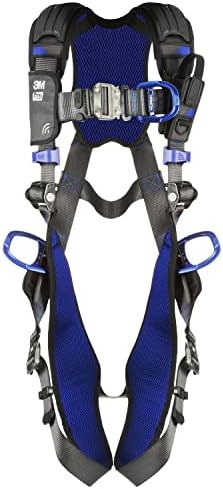 3M 1113082 DBI-SALA ExoFit X300 Comfort Vest Climbing/Positioning Safety Harness, General Industry Fall Protection, Back, Front, and Hip D-Rings, Auto-Locking Quick Connect Leg, Chest Buckles, Large