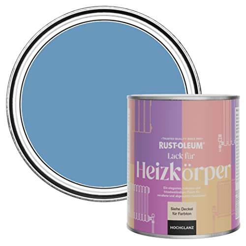 Rust-Oleum Blue Heat Resistant Radiator Paint in Gloss Finish - Cornflower Blue 750ml