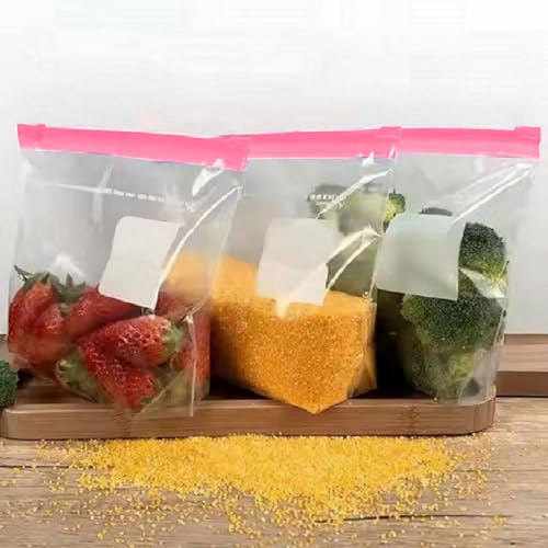 Image of Vegetable Re-usable Jewellery Storage Bags Kitchen Refrigerator, Zip Lock Pouch Veg Food Covers Fridge, Fridge Storage Plastic Green Zipper, Plastic Bag-314