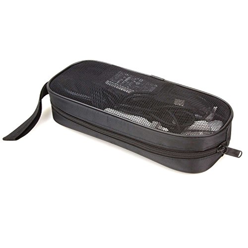 Laptop Chargers Case,Zipper Mesh Laptop Adapter Case,Universal Electronics Accessories Travel Organizer/Carry Case/Bag/Pouch/Sleeve For Laptop Notebook Tablet Power/Mouse/Cord/Usb Accessories,Black #TOP5