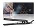Bebella 1.25" 100% Pure Black Onyx Ceramic Plates Professional Hair Straightener Flat Iron Black