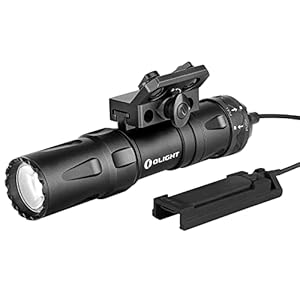 OLIGHT Odin Mini 1250 Lumens Ultra Compact Rechargeable Mlok Mount Weaponlight, Removable Slide Rail Mount and Remote Switch, 240 Meters Beam Distance, Mlok Included