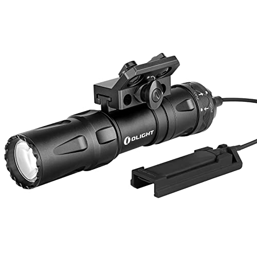 OLIGHT Odin Mini 1250 Lumens Ultra Compact Rechargeable Mlok-Mount Weaponlight, Removable Slide Rail Mount and Remote Switch, 240 Meters Beam Distance, Mlok Included Black