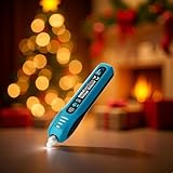 allsun Christmas Light Tester Non Contact Voltage Tester Light Bulb&Fuse Detector 12-600 V AC Voltage Detector Christmas Light Fuse Checker Light Repairing Tool, Blue