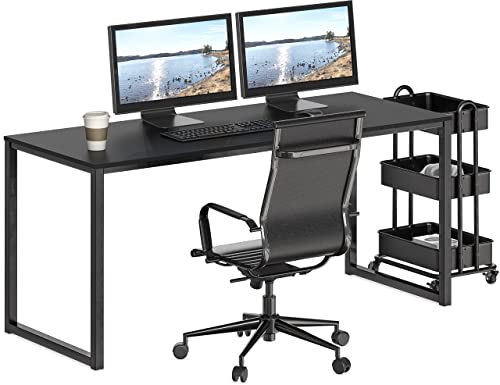 Shw Home Office 55-Inch Computer Desk, Black #TOP3