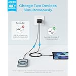 Anker iPhone 16 Charger, 2-Pack 20W Fast USB C Charger Block, for iPhone 16/16 Pro Max/15 Series/iPad Pro and More (Black, 2 Pack & 2 Cable) - Image 2
