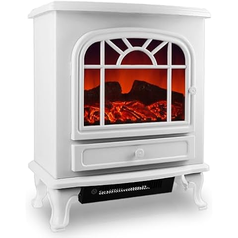 Monzana Electric Fireplace with LED Flame Effect Cover