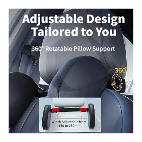 Almohada de Soporte para Cabeza y Cuello Ajustable 360° para Auto miniatura 3