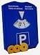 Parkscheibe M&H-24 mit Eiskratzer und Einkaufswagenchips