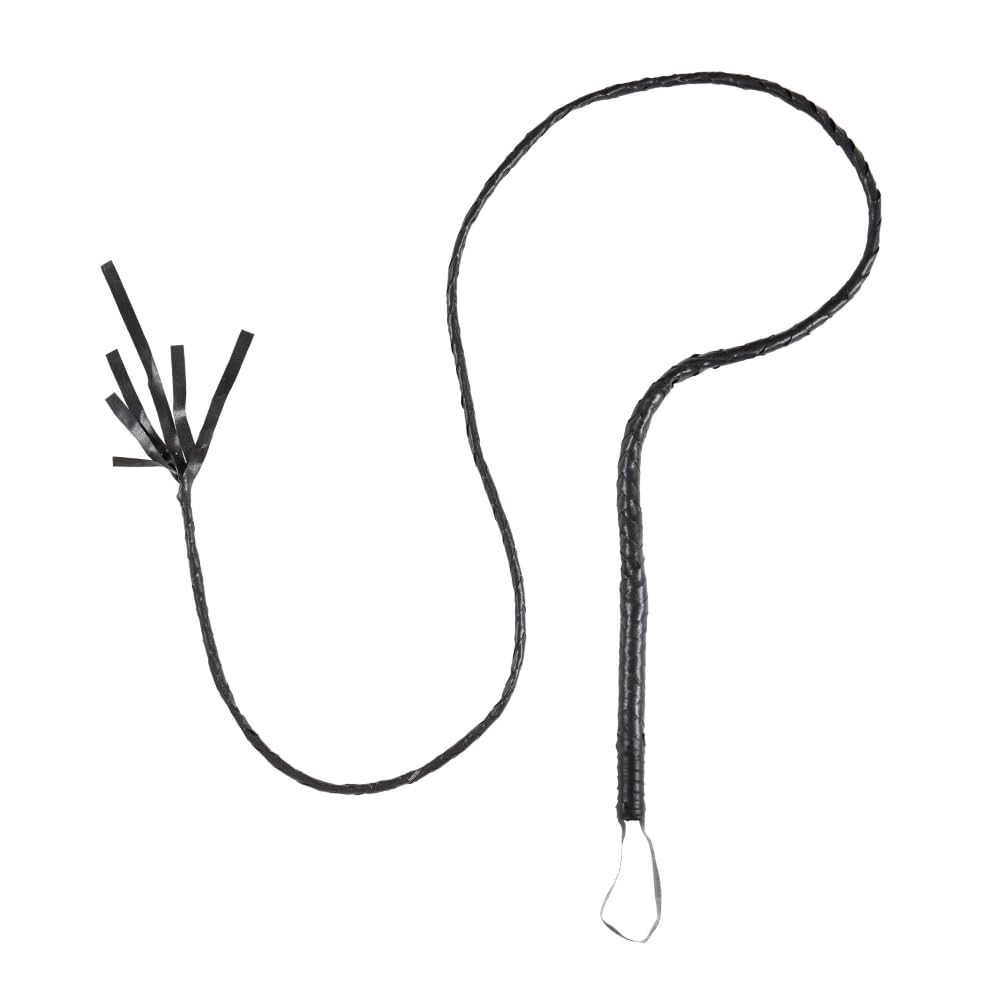 CARTOON Frusta Costume 180 cm in Similpelle Accessorio Scenografico per Adulti stile Cowboy Domatore Avventuriero Ideale per Carnevale Cosplay Feste in Maschera Party a Tema e Spettacoli