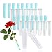 mengger Tubo Fiori 100pcs Fiale di Fiori di plastica Fiore Contenitore di Acqua Fiorista Composizioni Floreali Forniture Centrifuga Provetta Tappi Piante tubetti d'Acqua Fiore di nutrizione
