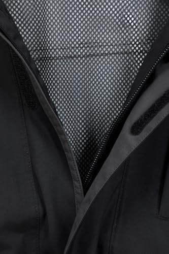 Mountain Warehouse Glacier II Long Mens Waterproof Jacket - IsoDry, Breathable & Quick Dry Rain Coat, Taped Seams, Detachable Hood - Spring Summer Walking, Hiking Black M - Image 6
