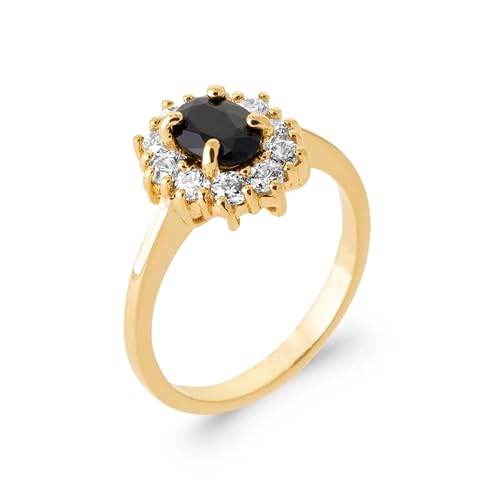 Bague Marquise Pierre Saphir Plaqué Or 18 Carats 750/000 Tailles CHOIX (62)