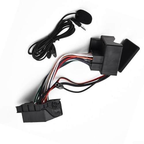 Cable de audio automotriz para reproductor de CD de radio Mercedes con micrófono integrado para llamadas con manos