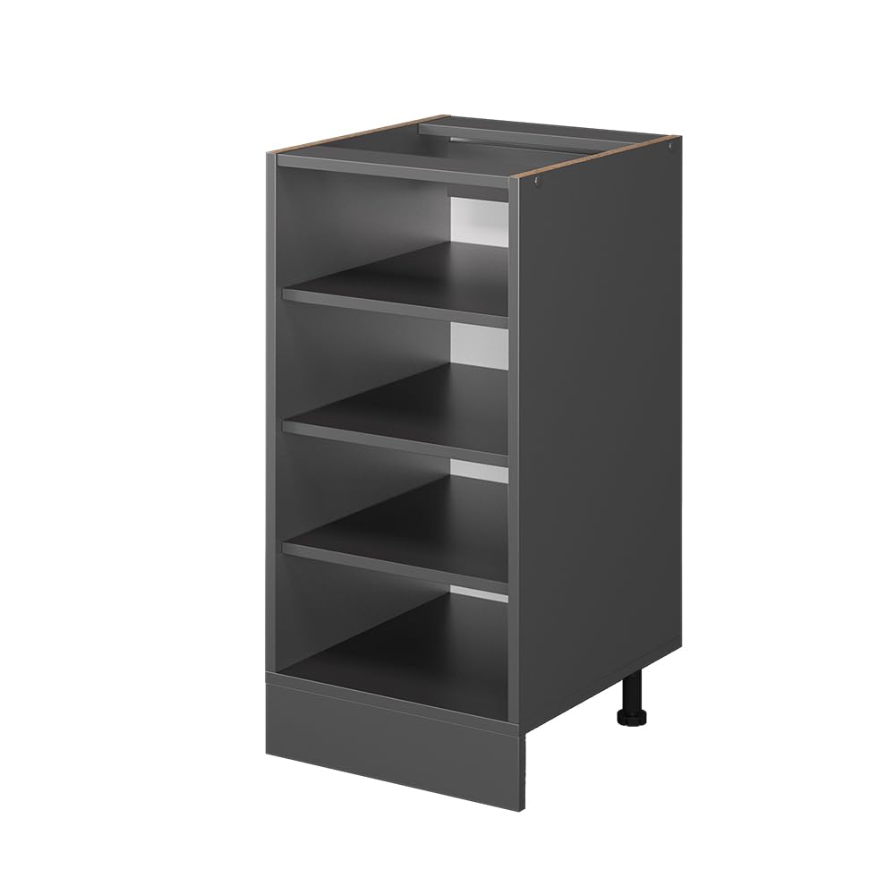 Vicco Scaffale da cucina R-Line, Antracite, 40 cm senza piano di lavoro, per la libera combinazione all'interno di sistemi cucina modulari