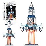 Space Rocket Building Set for Adults, Stellar Leap Plan Exploration Space STEM Building Toy, Cool Collectible Model for Home & Office Decor,Birthday Gift for Kids Boys Girls 8-14 (950 PCS)