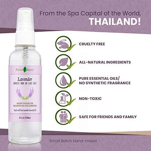 Lavender Room and Pillow Spray, Natural Aromatherapy Sleep Spray with Lavender Essential Oil for Relaxation, Fabric & Bedding Mist, Non-Aerosol Odor Neutralizer