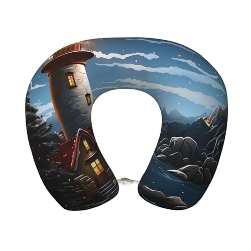 Almohada de viaje espuma viscoelástica 30 cm x 25 cm miniatura 1