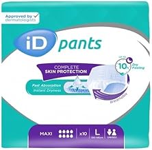 ID Pants L Maxi Absorbent Briefs - Pack of 4 Bags