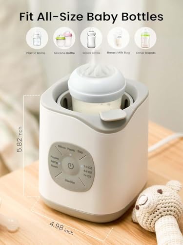 Bottle Warmer, Baby Bottle Warmer Fast Baby Food Heater&Thaw BPA-Free Milk Warmer with Accurate Temperature Control for Breastmilk or Formula for Bottles - Image 7