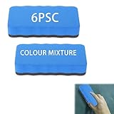 CZNBZIU Whiteboard Schwamm Whiteboard Eraser 6 Trockener Radiergummi Mit Dickem Filzpad...