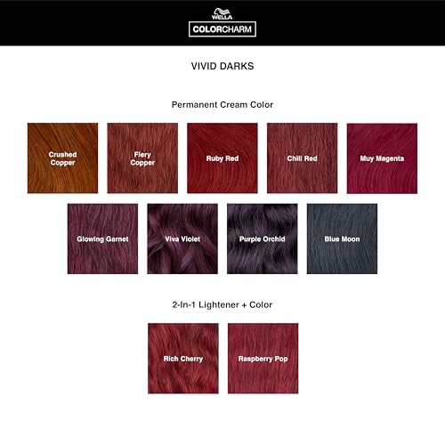 Image of COLORCHARM VIVID DARKS | 2-in-1 Lightener + Permanent Cream Color | Vibrant Color for Dark Hair | Nourishing Vegan Formula | No Bleach Needed | Pigmented Lightener | 2 Fl Oz