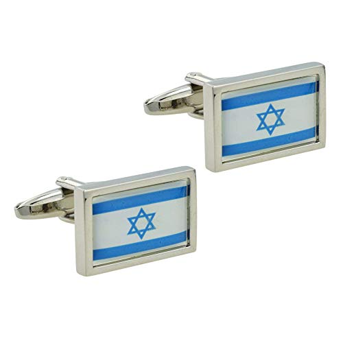 Mancuernillas para Hombre Bandera Israel Unisex Talla Única