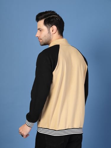 Image of Rigo Varsity Jacket for Men | Streetwear Varsity Jacket | Puff Print Varsity Jacket | Oversized Varsity Jacket for Men