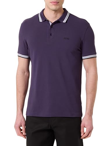 BOSS Men's Polo Shirt, Dark Purple 507, L