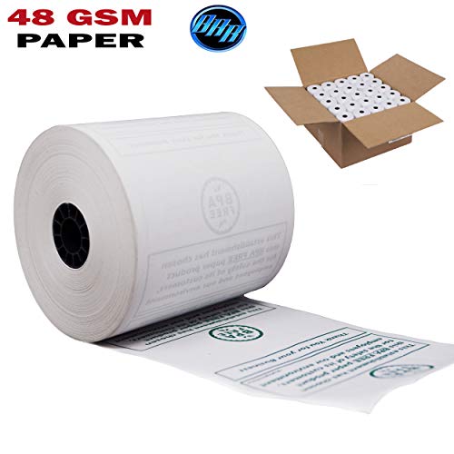 Pre-Printed 3 1/8" x 230' Thermal Paper Rolls, Perfect for POS Applications in