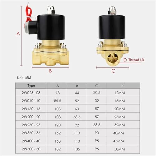 Électrovanne normalement fermée 24V pour tuyau d'eau et circuit d'air comprimé - 7