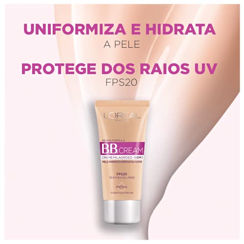 Base BB Cream L'Oréal Paris Dermo Expertise Cor Escura FPS 20, 30ml