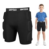 ONTYZZ Protective Padded Shorts, 3D Hip Protection Butt Pads, Impact Gear for Skiing Skating Snowboarding Skateboarding, XS