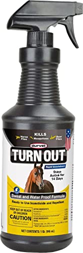 Durvet Turn Out Insecticide And Repellent For Horses And Dogs. Sweat And Water Proof Formula Stays Active For Up To 14 Days. Spray Or Wipe On. Ready-To-Use 32-Ounce Spray Bottle. Made In Usa. #TOP26