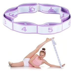 Resistance Bands, Multi-Loop Elastic Yoga Stretch Strap, Yoga Stretching Bands, Stretch Straps for Physical Therapy-, Pilates, Yoga, Dance, Gymnastics Exercise