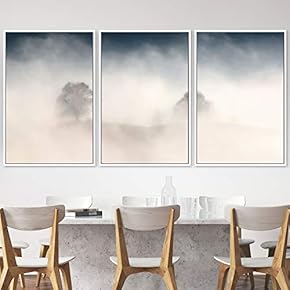 signwin 3 Piece Framed Canvas Wall Art Foggy...