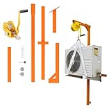 XUHONGYA Herramienta de Elevación for Aire Acondicionado, Molino Manual 15m (50FT), Acero Inoxidable 300kg (661LBS), Bracket Telescópico for Instalación de Unidades Exteriores